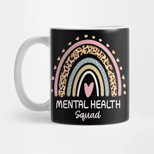 Mental Health Squad Leopard Heart Mental Health Awareness Mug